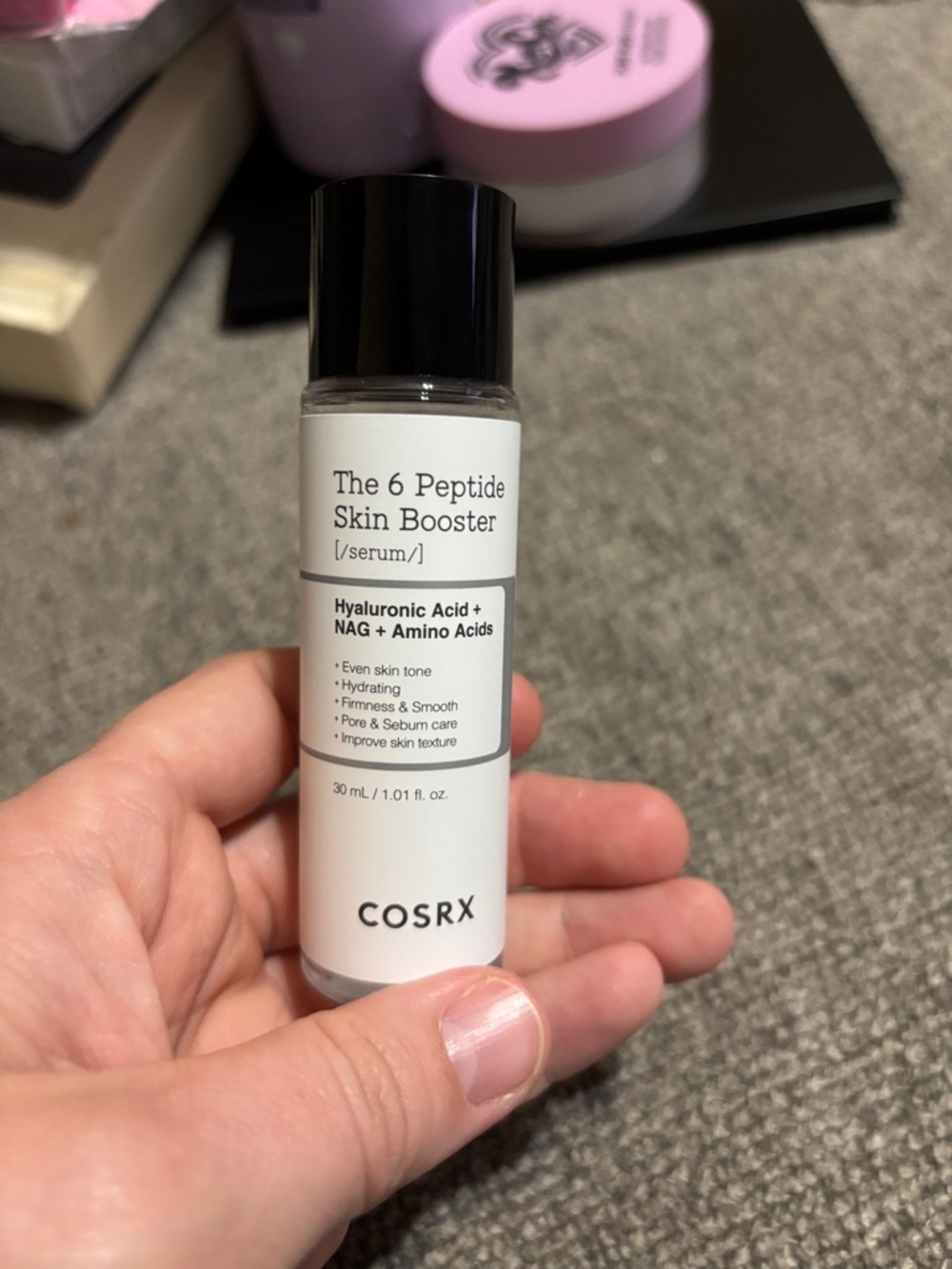 COSRX 6 Peptide Skin Booster Serum – White & Black